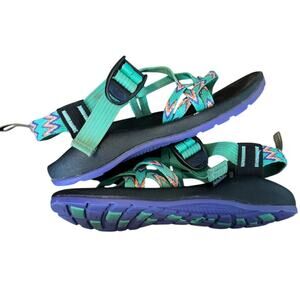 Chaco Kids-Junior Multicolor Slip-On Strappy Performance Sports Sandals Size 4